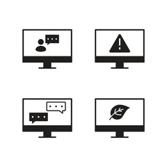 Fototapeta premium Consultant help and eco tech icon collection