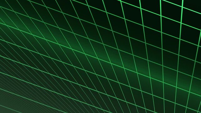 Exploring a Green Grid Visual Rendering in a Minimal Digital Scene