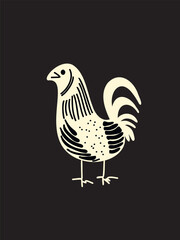 Obraz premium whimsical chicken illustration for decorative purposes