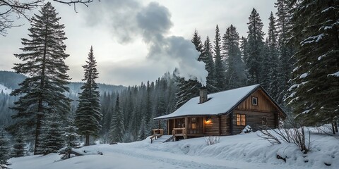 house in the mountains