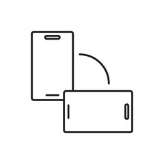 Smartphone screen rotation and orientation icon