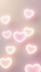 red hearts background