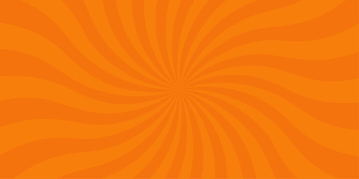 Abstract orange and red retro with sunburst pattern colorful design. Vintage sunrays illustration swirl grunge backdrop line. sun beam vector banner design and comic burst gradient concept pattern.