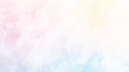 Fantasy smooth light pink, purple shades and blue watercolor paper textured illustration for grunge design, vintage card, templates. Pastel ink colors wet effect hand drawn canvas aquarelle background © Toko Toko