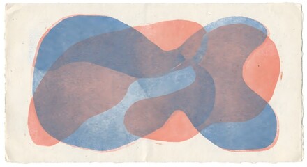 Soft Organic Abstract Shapes In Neutral Color Palette