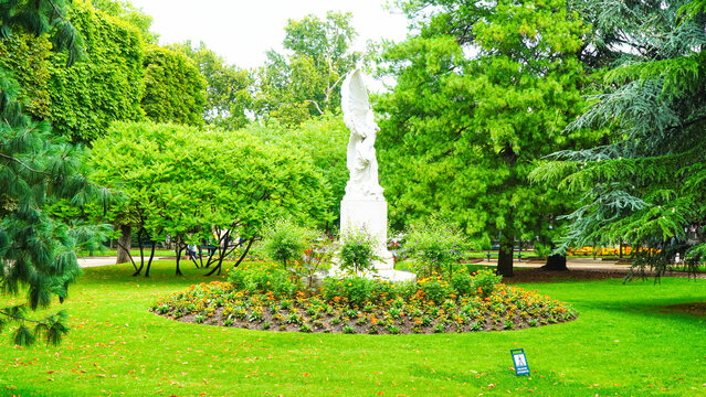 The Jardin du Luxembourg, known in English as the Luxembourg Garden, located in the 6th arrondissement of Paris. 