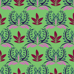 Fototapeta premium Beautiful floral pattern in small abstract flowers. Small colorful flowers. Coral pink background. Ditsy print. Floral seamless background. Elegant template for fashion prints. Stock pattern