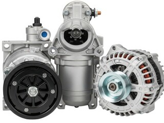 Three different types of automotive parts