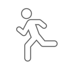走る人のピクトグラムアイコン