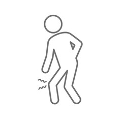 ひざ痛のピクトグラムアイコン