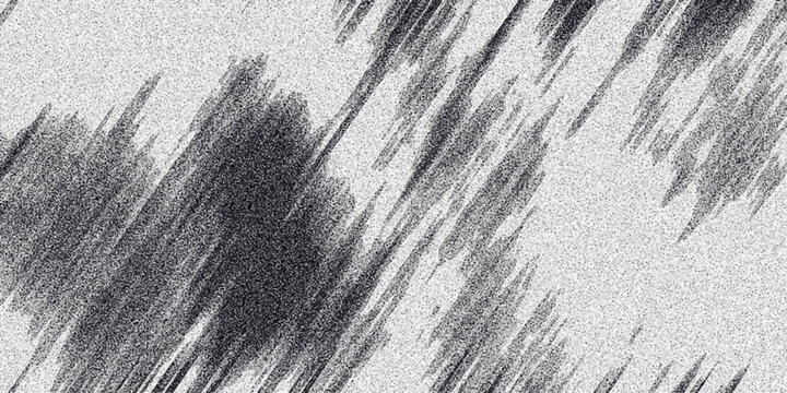 Abstract Monochrome Textured Background with Diagonal Streaks and Speckled Grain Effect for Graphic Design and Digital Art Applications