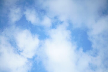 Obraz premium Schönheit in Wolken Formen Cloudy, blau und weiß