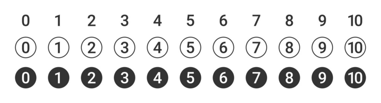 Round numbers symbol set , Bullet Points, info markers, Triangle icon arrow set, Number, Flags, 0, 1 to 9, vector illustration . 