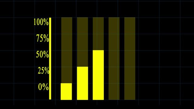 Bar graph chart with axis illustrated small data business concept, Data Analytics Vertical Bar Graph Progress Chart.
