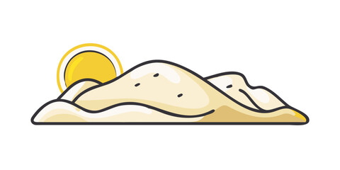 Fototapeta premium Sunrise over sand dunes