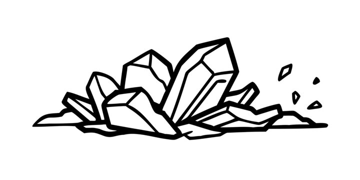 Illustration of crystals