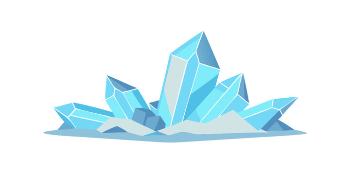 Ice crystals illustration