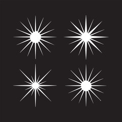 Fototapeta premium Magical White Sparkle Light Effects 