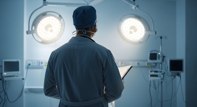 Surgeon in Operating Room: Ready for Surgery