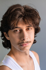 Fototapeta premium Close-up of smiling young man