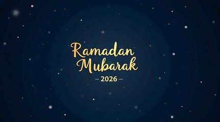 Naklejka premium Celebrating ramadan mubarak 2026