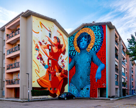 Mister Tris and Rizek and Mandragora Murals