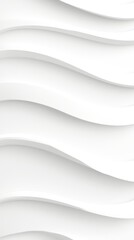 Obraz premium Elegant white wavy background with smooth flowing lines and abstract curves for modern design aesthetics.
