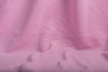 Fototapeta premium A close-up shot of soft pink fleece material