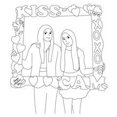 two girls in the room