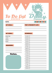Pastel Daily Digital Planner To Do List And Schedule For iPad