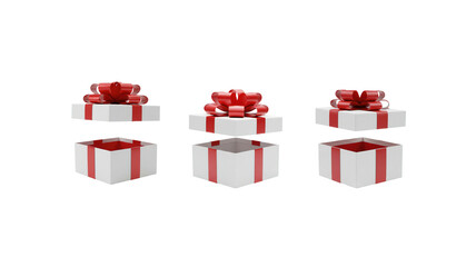 Obraz premium Gift Box Open on transparent background,png