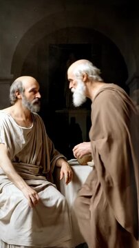 Plato philosophical vision: Academy study, Socratic dialogue, Greek wisdom, intellectual pursuit, classic reasoning, timeless teaching, ancient knowledge, critical thought, scholarly discourse,