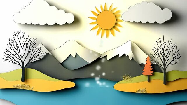 Hydrological flow system: vapor lift, rainfall event, condensation layer, liquid path, moisture movement, climate balance, atmospheric rhythm, nature process, droplet descent, water renewal, cycle