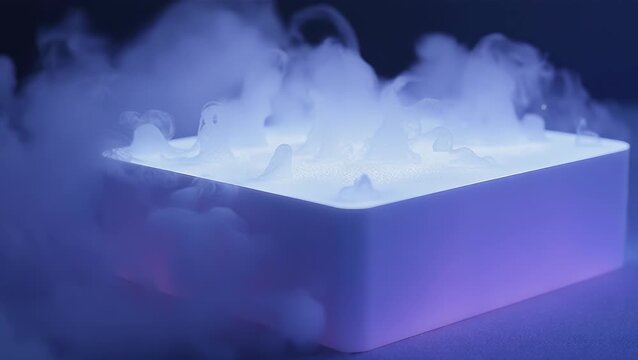 Colorful Glowing Fog Effects from a Stylish LED Light Box