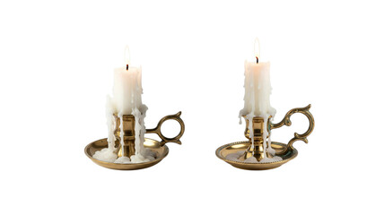 Vintage Candle Holder on transparent background,png