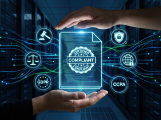 Cyber security concept networking securityconceptcyber datatechnologyprotectioninternetnetworkdigital compliance document protection server room Data protection and digital security concept