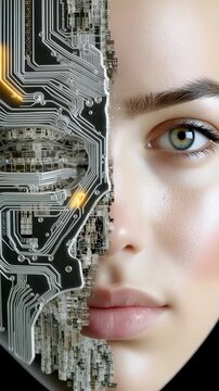 Processor flow map: AI pattern, code structure, data signal, module form, stream pulse, robot circuit, cyborg logic, source thread, machine path, system step, binary link, unit design