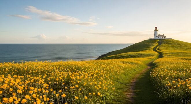 Este es el paisaje primaveral de &ldquo;Seopjikoji&rdquo; en Seogwipo, isla de Jeju.