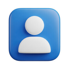 Obraz premium 3d rendered stylized user avatar