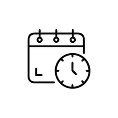 Reminder Clock Outline Icon