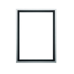 Empty picture frame isolated on transparent background