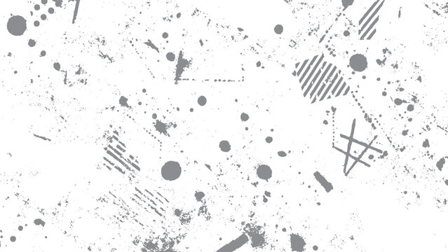 Grunge white paper background with dirt dust grain and aged surface. Abstract dust overlay texture on white with ripped creased paper style. 