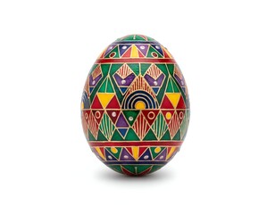Colorful decorative Easter egg design.