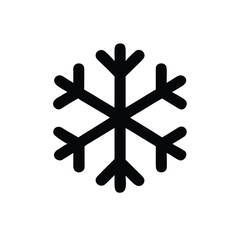 Obraz premium Snowflake Cold Weather Winter Line Icon Outline Vector