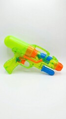 Colorful water gun for summer fun activities.