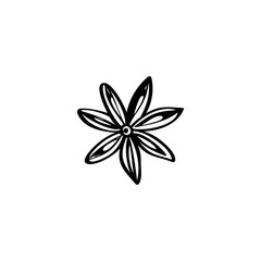 Badian hand drawn illustration. Badian vector doodle icon