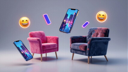 Obraz premium Kalejdoskop Snów: Surrealistyczna Podróż Przez Pęknięte Wymiary Czasu, Przestrzeni i Nieskończonej Wyobraźni, Pop Art