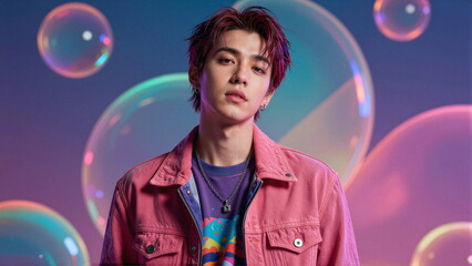 Obraz premium Kalejdoskop Snów: Surrealistyczna Podróż Przez Pęknięte Wymiary Czasu, Przestrzeni i Nieskończonej Wyobraźni, Pop Art