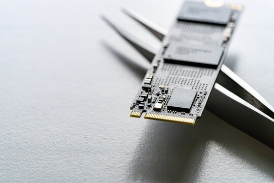 高速ストレージM.2 NVMe SSDのクローズアップ