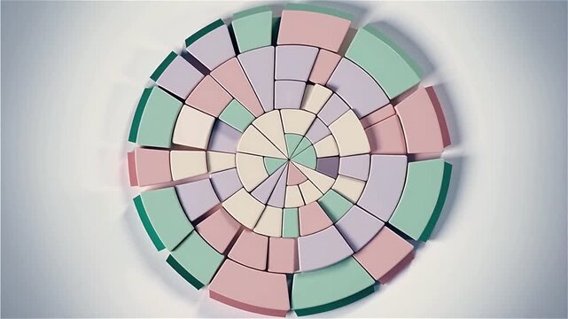 Ultra Cute Abstract Geometric Motion Video Backgrounds | Pastel Triangle Circle & Quadrilateral Shapes | Soft Dreamy Loop able 4K Stock Background Videos